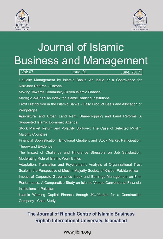 Journal of Islamic Business and Management (JIBM)